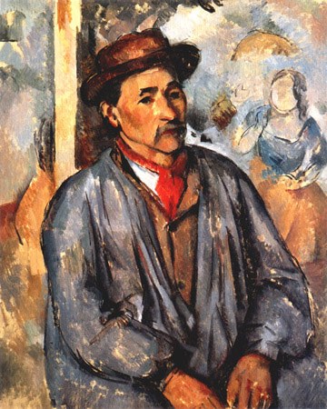 Smallholder in the blue shirt od Paul Cézanne