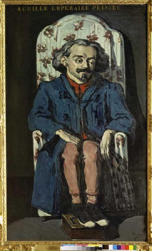 Portrait Achille Emperaire in the easy-chair. od Paul Cézanne