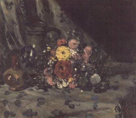 Bouquet of Yellow Dahlias od Paul Cézanne