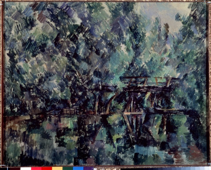 A bridge over a pond od Paul Cézanne