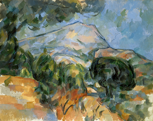 Montagne Sainte-Victoire au-dessus de la route du Tholonet od Paul Cézanne