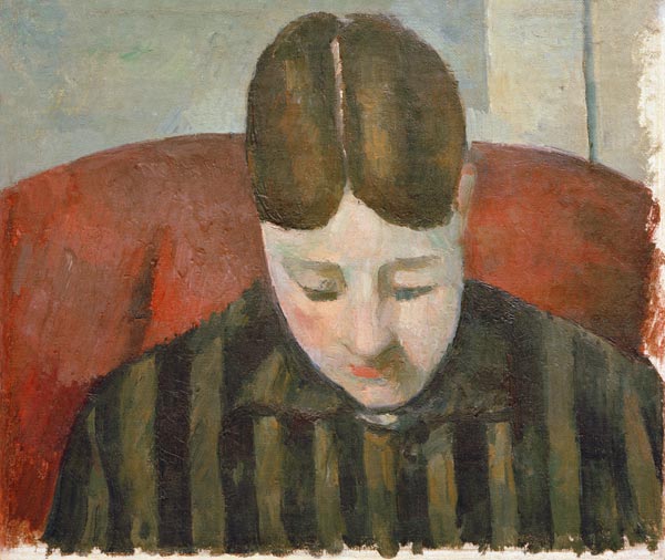Portrait madam Cezanne (V.) od Paul Cézanne