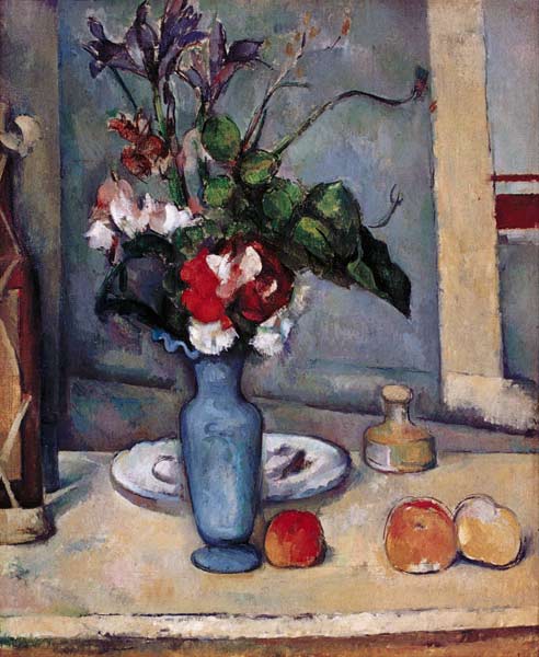 The blue vase od Paul Cézanne