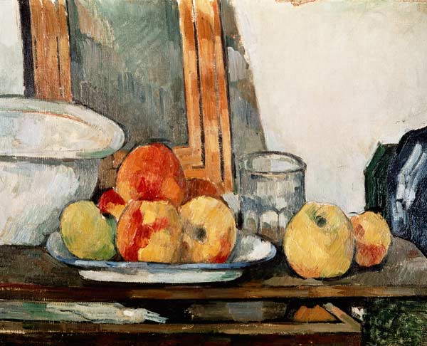 Still life with open drawer od Paul Cézanne