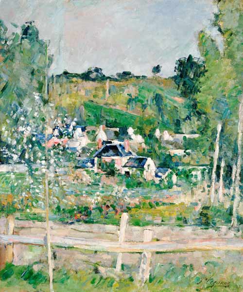 Blick auf Auvers-Sur-Oise, Der Zaun od Paul Cézanne