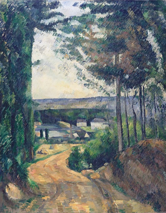 Road leading to the lake od Paul Cézanne