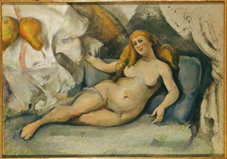 Female Nude on a Sofa od Paul Cézanne