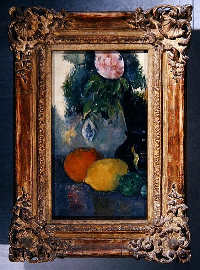 Flowers and fruits, c.1880 (see also 287552) od Paul Cézanne