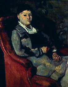 The wife of the artist in the armchair od Paul Cézanne