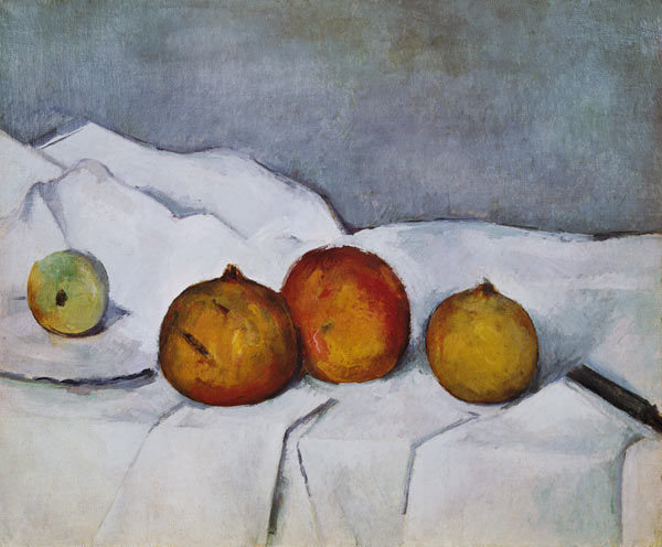 Fruit on a Cloth od Paul Cézanne
