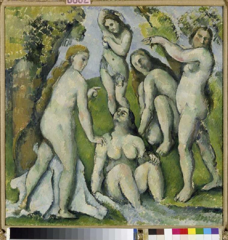 Five women taking a bath od Paul Cézanne