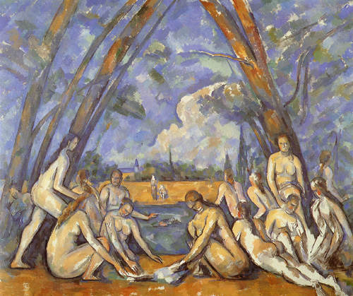 The great bathing (unfinished) od Paul Cézanne