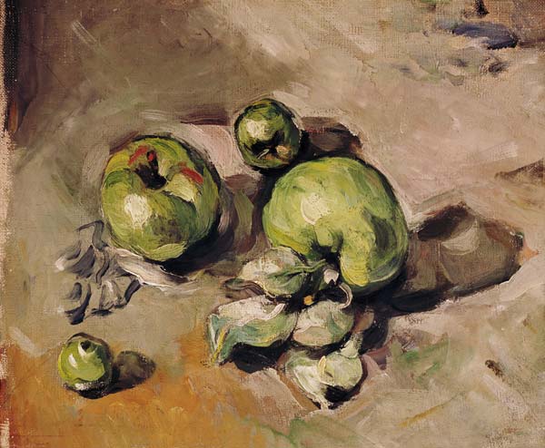 P.Cezanne / Green Apples / 1873 od Paul Cézanne