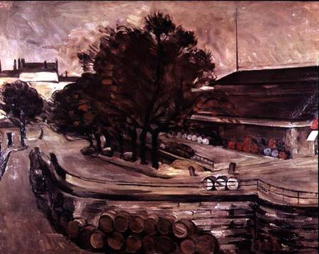 The Halle aux Vins, Seen from the Rue de Jussieu od Paul Cézanne