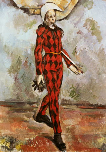 Harlequin od Paul Cézanne