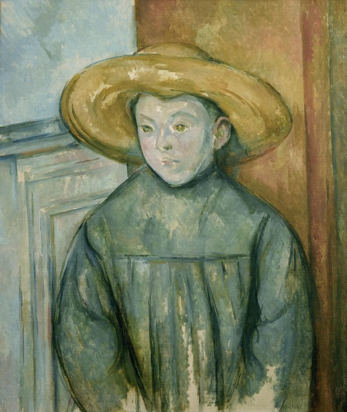 Child with straw hat od Paul Cézanne