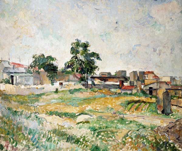 Landscape near Paris od Paul Cézanne