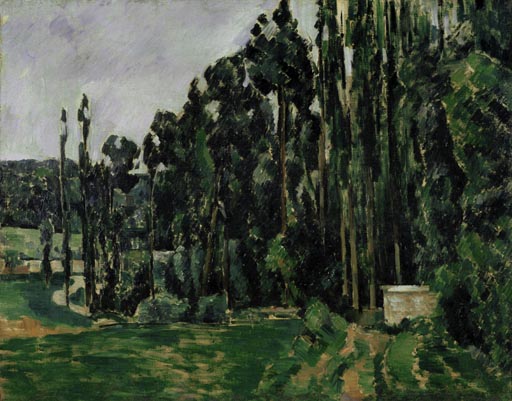 Les peupliers od Paul Cézanne