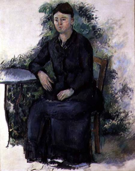 Madame Cezanne in the Garden od Paul Cézanne