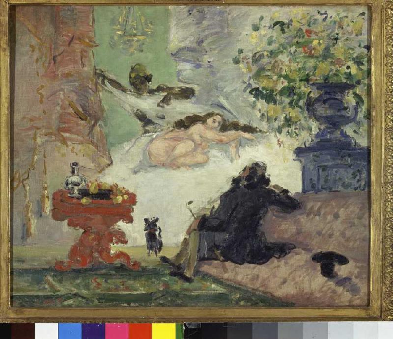 A modern Olympia. od Paul Cézanne