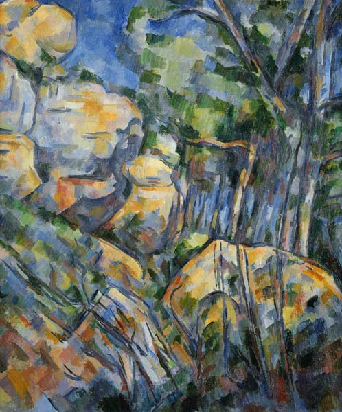 Cezanne / Rocks near Chateau Noir / 1904 od Paul Cézanne