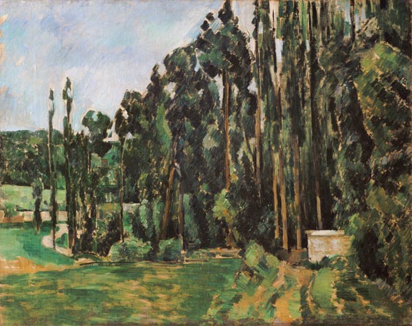 Poplars od Paul Cézanne