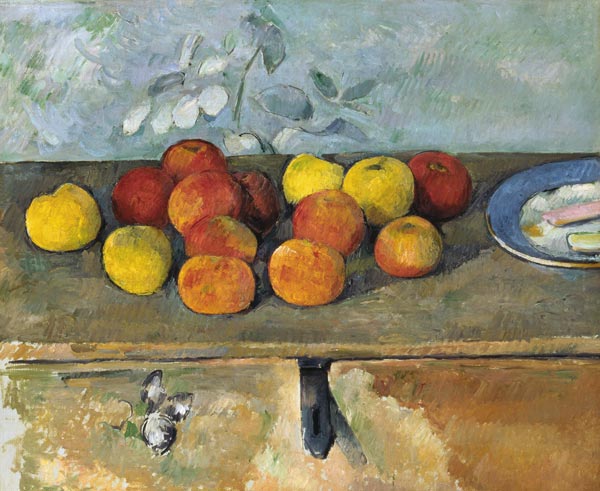Quiet life with apples and biscuits od Paul Cézanne
