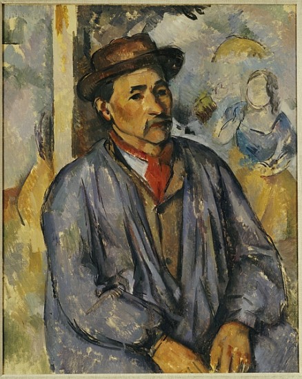 Peasant in a Blue Shirt od Paul Cézanne