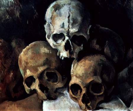 Pyramid of skulls od Paul Cézanne
