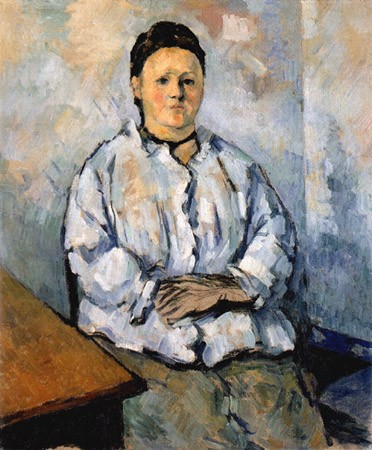 Sedentary madam Cezanne od Paul Cézanne