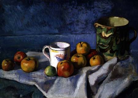 Still Life with Apples, Cup and Pitcher od Paul Cézanne