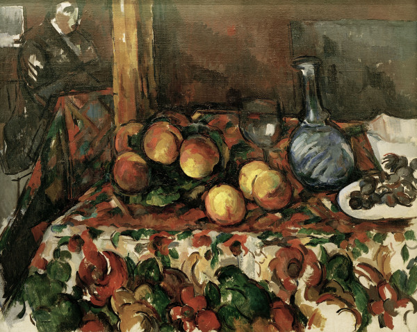 Peches, carafe... od Paul Cézanne