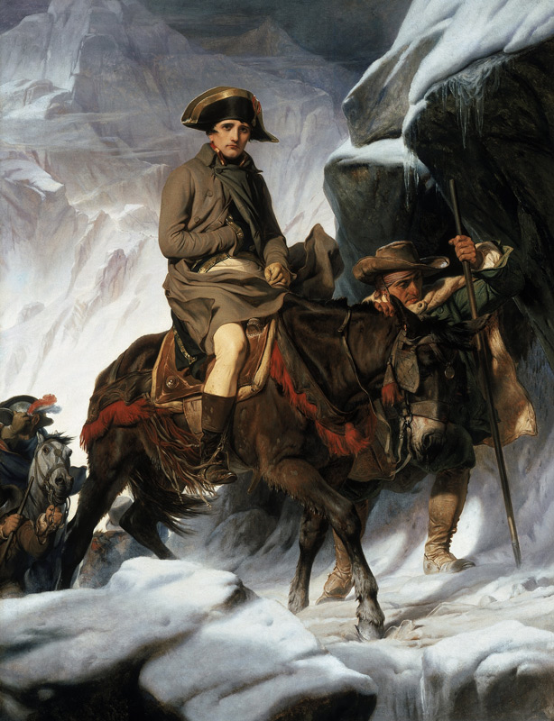 Napoleon beim Überqueren der Alpen od Hippolyte (Paul)  Delaroche