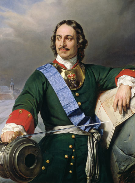 Peter I the Great (1672-1725) 1838 od Hippolyte (Paul)  Delaroche