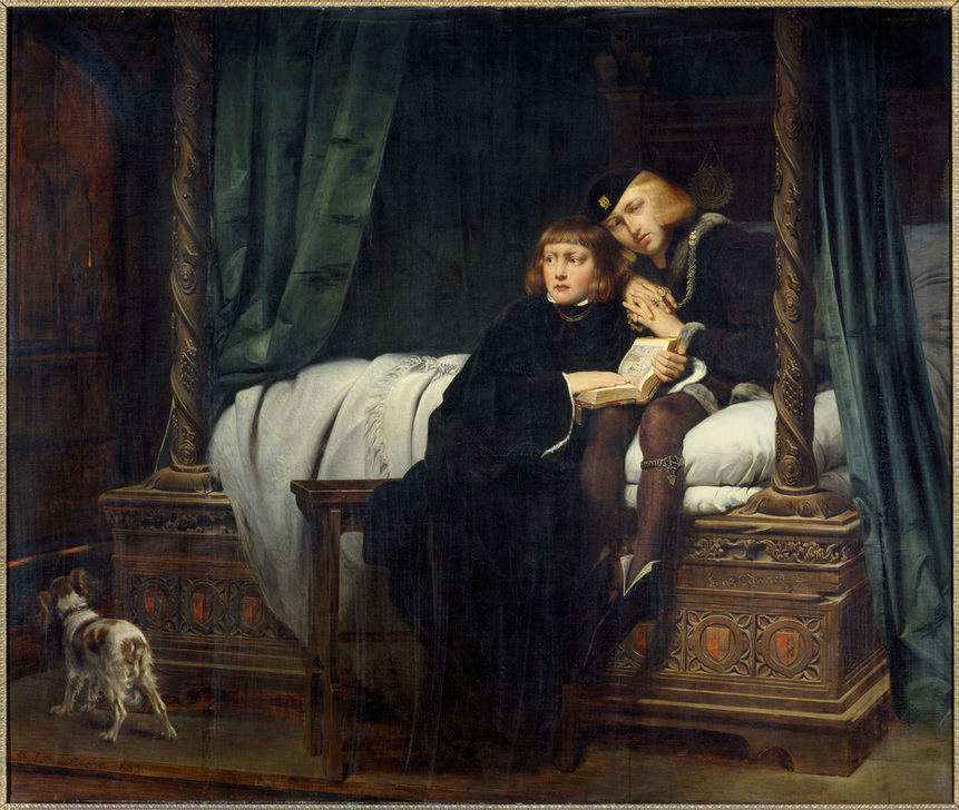 The Sons of Edward IV in the Tower od Hippolyte (Paul)  Delaroche
