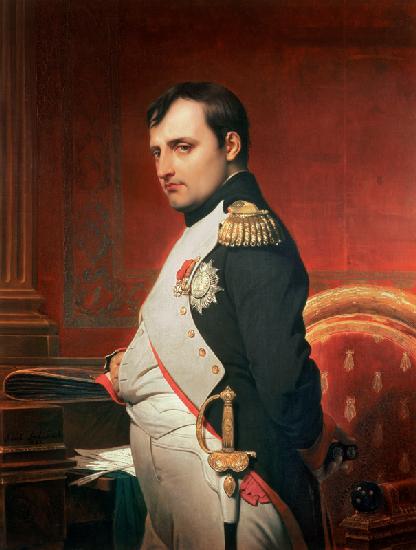 Napoleon (1769-1821) in his Study