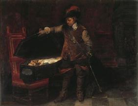 Cromwell devant le cadavre de Charles Ier