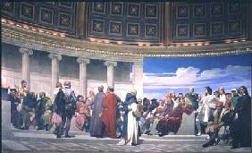 Hemicycle: Artists of All Ages, detail of Ictinus, Apelles and Phidias