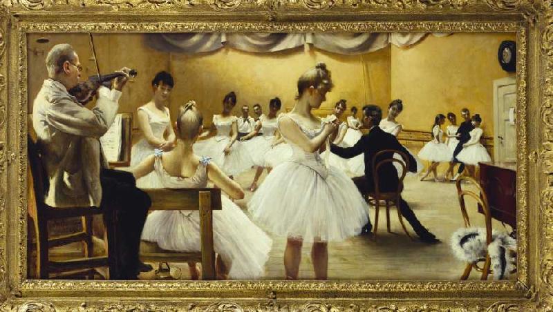 The ballet school of the royal theatre. od Paul Fischer