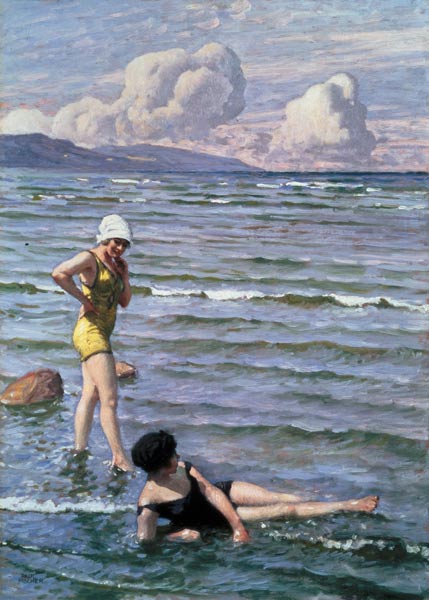 Girls Bathing od Paul Fischer