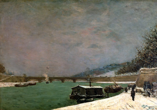The Seine at the Pont d'Iena, Winter od Paul Gauguin