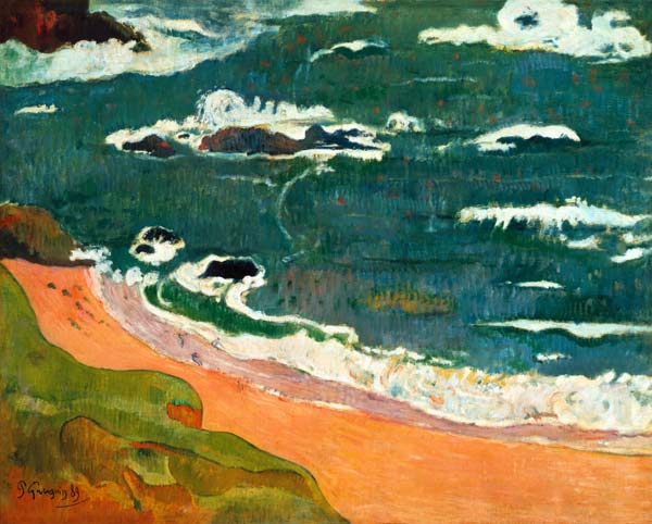 Uvízněte na mělčině s Le Pouldu. (Sbírka Henry Ford II.) od Paul Gauguin