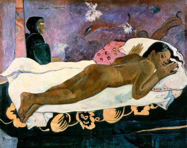 Manao Tupapau (the spirit of the dead bodies keeps watch) od Paul Gauguin