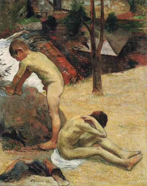 Bathing Breton Boys od Paul Gauguin