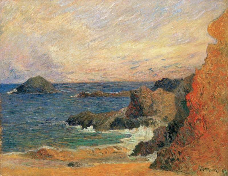 Rock at the coast od Paul Gauguin