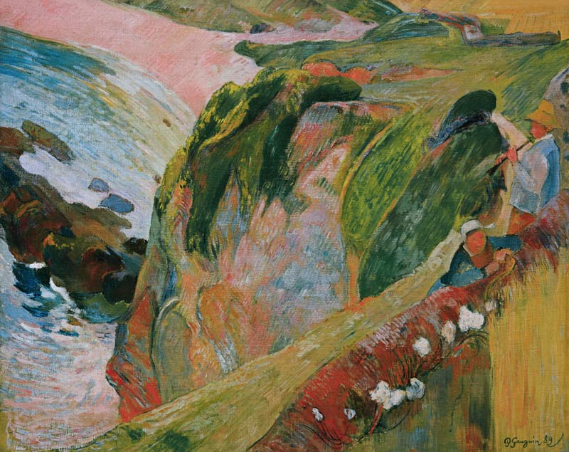 The Flageolet Player on the Cliff od Paul Gauguin