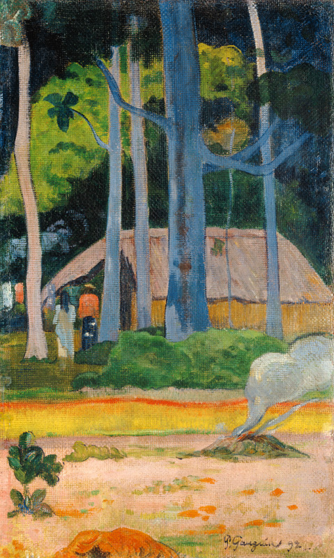 Hut In The Trees od Paul Gauguin