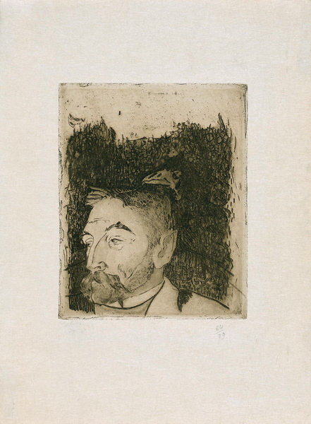 Portrait of the poet Stéphane Mallarmé (1842-1898) od Paul Gauguin