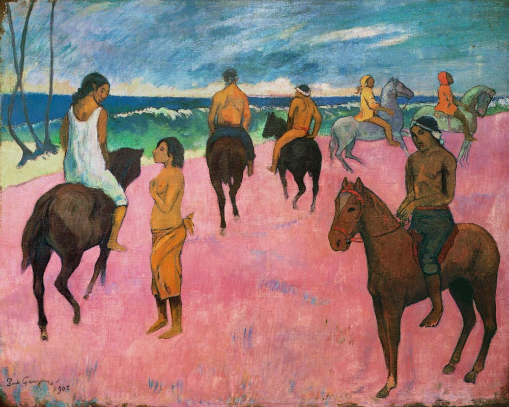 Rider on the beach od Paul Gauguin