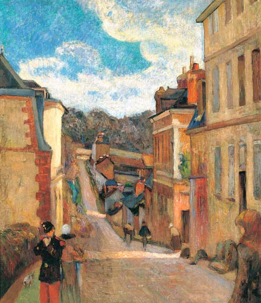 Rue Jouvenet in Rouen od Paul Gauguin